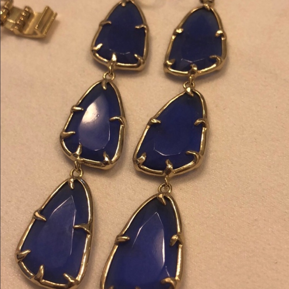 Kendra Scott blue earrings